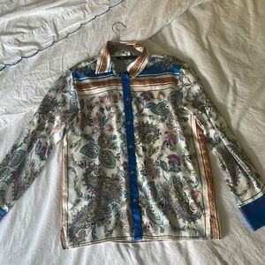 Zara Printed Button Down Shirt